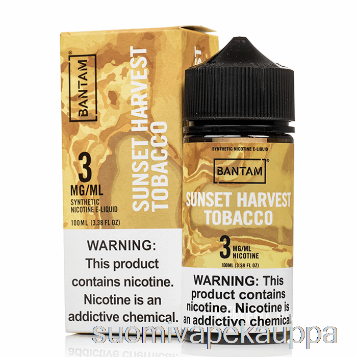 Vape Kauppa Sunset Harvest Tobacco - Bantam Vape - 100ml 3mg